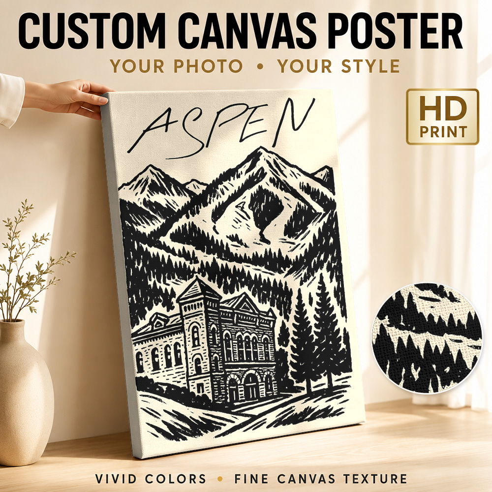 Aspen Vintage Ski Canvas Print - огляд і ціна Vintage Collectible Posters