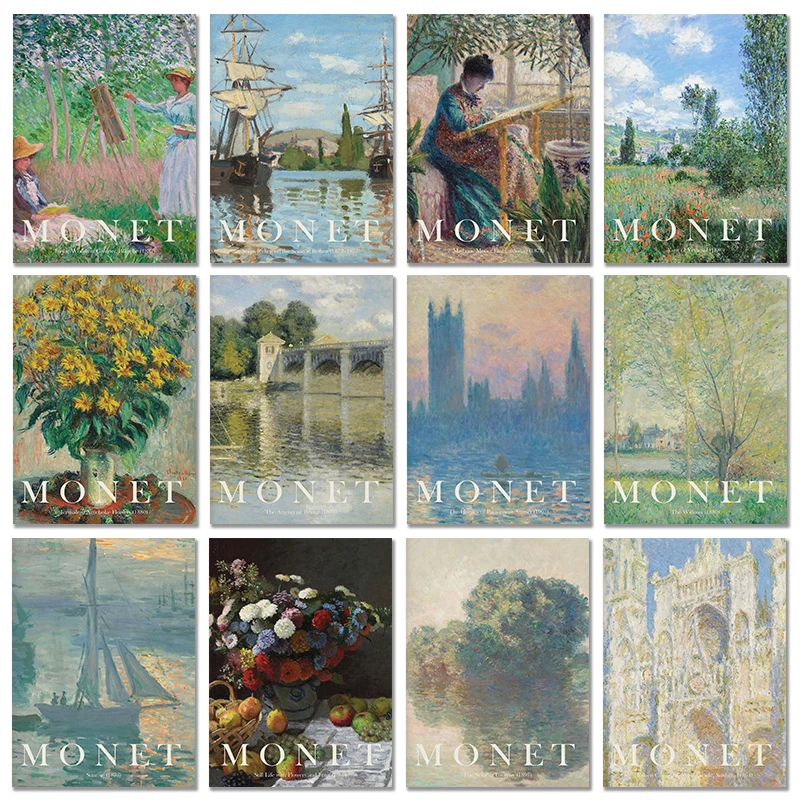 Vintage Claude Monet Famous Ar - огляд і ціна Vintage Collectible Posters